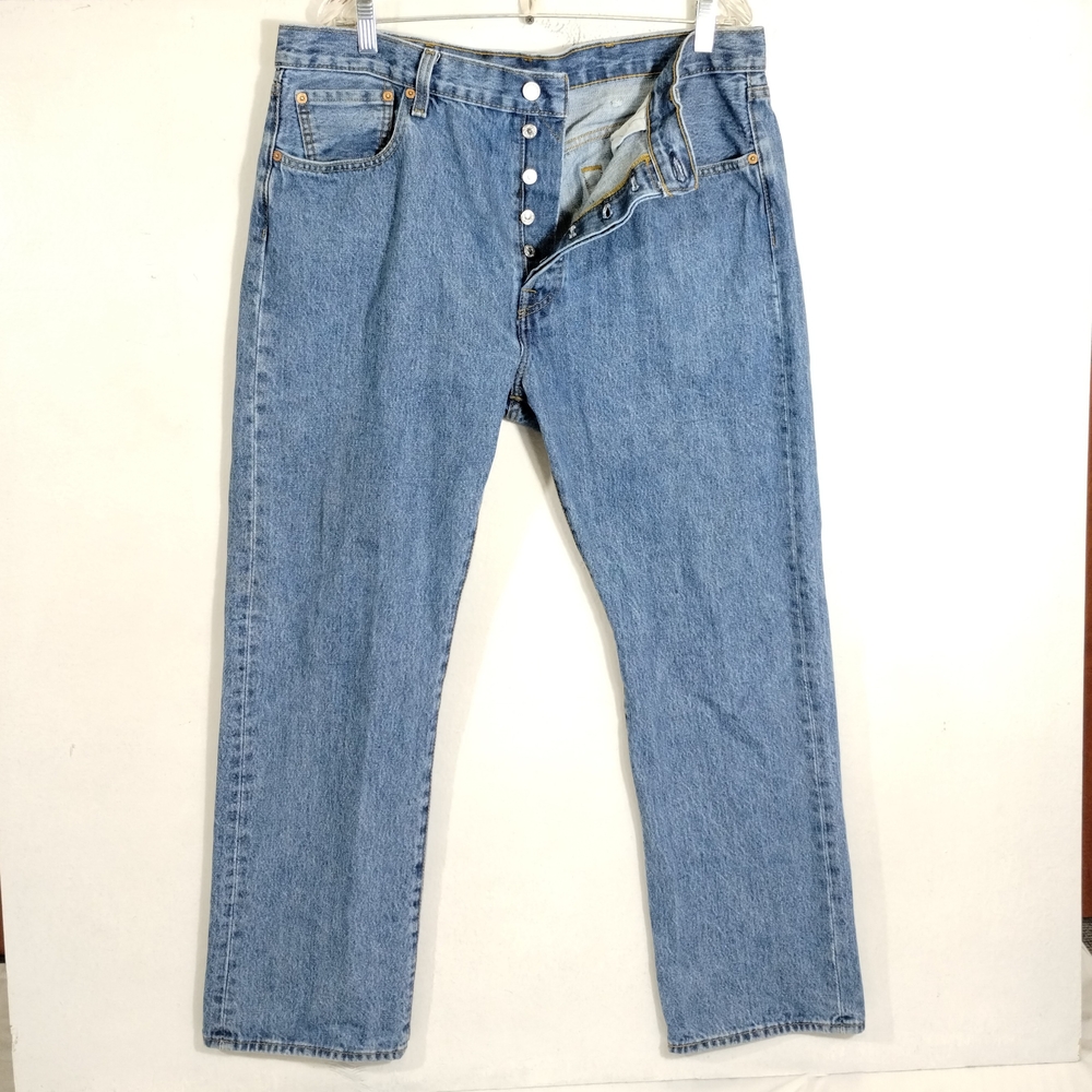 Levi's 501 Button Fly Jeans Men 38 30 ( Actual 38 29 ) Blue Denim Streetwear